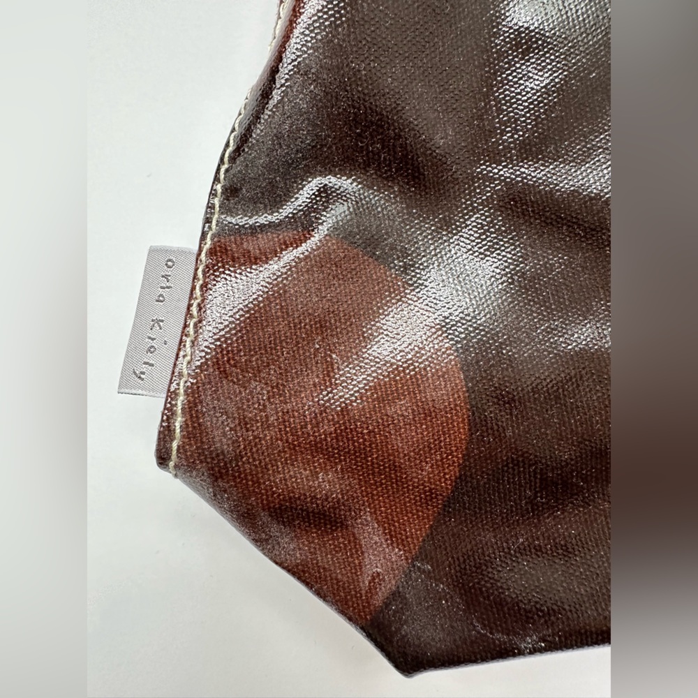 Orla Kiely Chocolate Brown Leaf Shoulder Bag - Picture 4 of 9